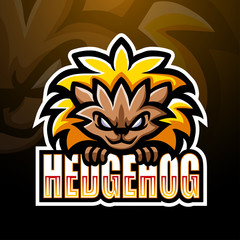 Hedgehog mascot esport logo design © frescostudio