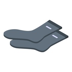 Fisherman socks icon. Isometric of fisherman socks vector icon for web design isolated on white background
