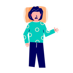 the sleepy head illustration for cover book and instagram feed