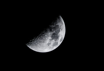 Moon with black background 