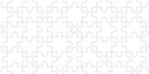 Seamless pattern with Puzzle. Flat Style