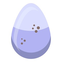 Owl egg icon. Isometric of owl egg vector icon for web design isolated on white background