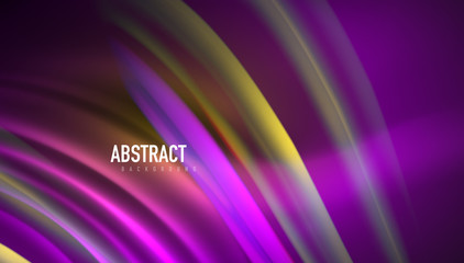 Fluid wave lines background. Trendy abstract layout template for business or technology presentation, internet poster or web brochure cover, wallpaper