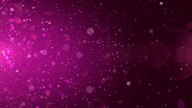 Abstract Red Sweet Glitter Sparkle Dust Blown Blowing In The Wind Under Red Lens Flare Of The Light Background Animation