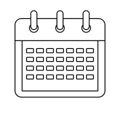 calendar reminder date isolated icon vector illustration design