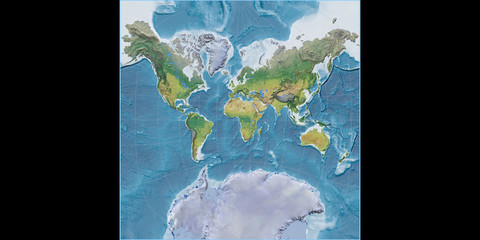 Adams World in a Square (11E), physiographic, raw
