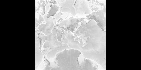 Adams World in a Square (90E), grayscale, raw