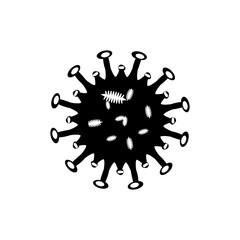 Vector illustration of corona virus icon