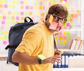 Student preparing for exams with many conflicting priorities