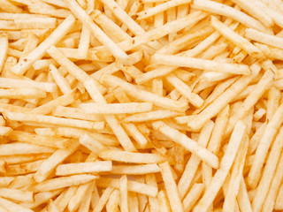 background of golden potato chips for beer
