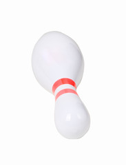 Bowling pins on a white background