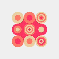 Naklejka premium Colour Dots Universe Logo art design illustration
