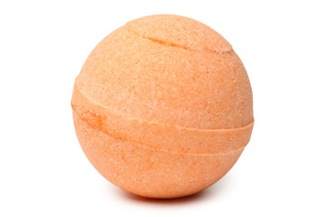 Aromatic bath bomb on white background