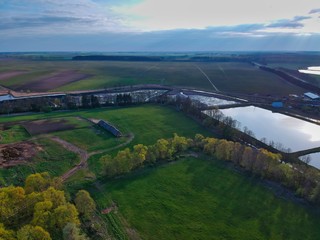 view of the river in the countryside