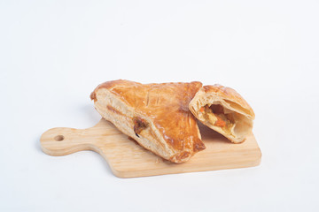 Chicken Pie on a white background.