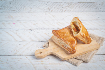 Chicken Pie on a white background.