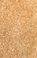 background and texture of wooden sawdust and wood dust close-up