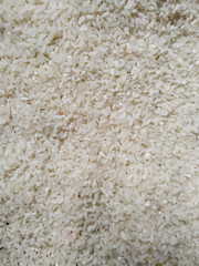 White rice background close-up. Organic natural