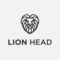 lion head logo / lion vector