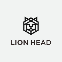 lion head logo / lion vector