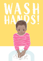 wash your hands,poster for kids 