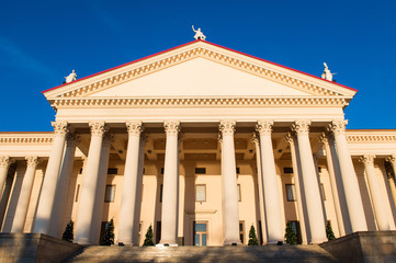 Fototapeta na wymiar The Big theatre in Sochi 2014 near sea coast line