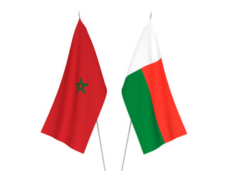Morocco and Madagascar flags