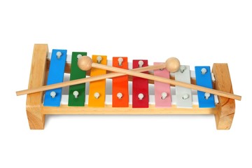 Xylophone on white