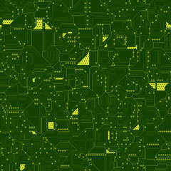 seamless vector circuits board background