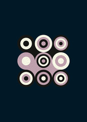 Colour Dots Universe Logo art design illustration