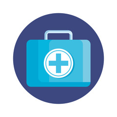 medical kit handle isolated icon vector illustration design