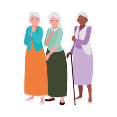 old people sharing at home