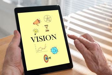 Vision concept on a tablet