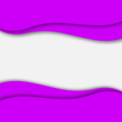 Abstract purple background. Paper cut style with shadow. Space for text. Stock - Vector illustration.