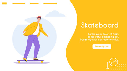 Vector banner illustration of urban eco transport