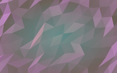 Abstract triangle geometrical violet background. Geometric origami style with gradient. 3D illustration