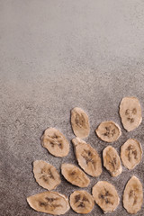 Dried fruit. Without sugar. Paste. Homemade sweets. Dried fruits. Healthy fruit snack.Bananas