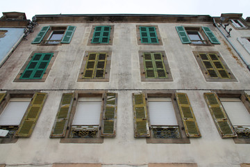 flats building in douarnenez in brittany (france)