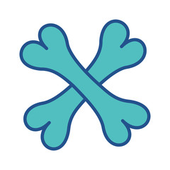 bone icon design, flat style trendy collection