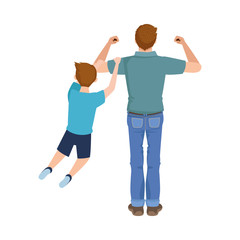 dear father with son avatars characters