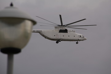 helicopter in flight