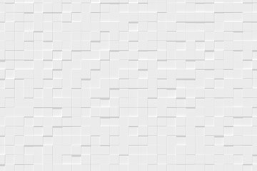 White cubes abstract background
