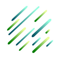 Colorful Abstract Lines on white background stock vector illustration