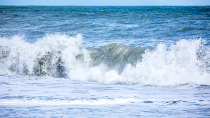 stormy ocean scenery background