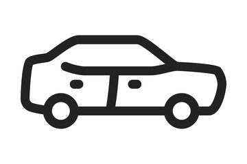 Car icon on white background