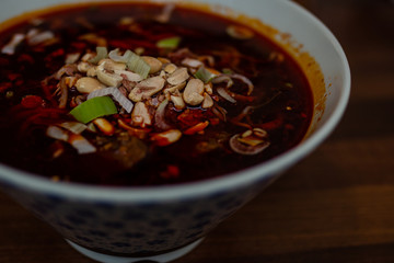 Spicy Chinese Noodle Soup