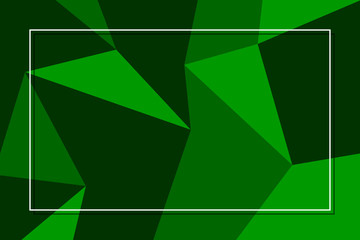 Vector green square line image, dark green vector with small white borders and shadows of white lines in the background