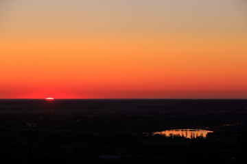 A piece of sun during sunrise or sunset