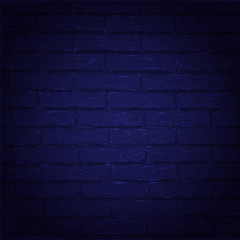 Vector illustration blue brick wall background