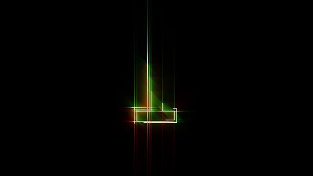 Animated Glowing line numbers, number 01, can be used for graphic presentations, backgrounds or logos
